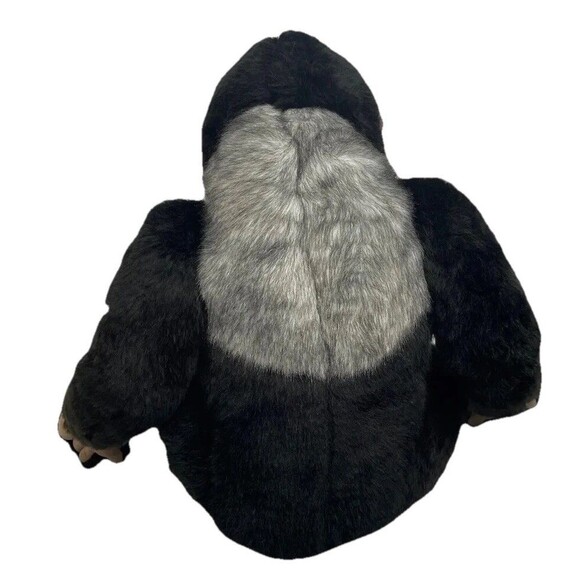 Animal Alley black Gorilla plush silverback 14" stuffed Toys R US Monkey Jungle - Picture 4 of 7